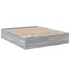 vidaXL Bed Frame without Mattress Grey Sonoma 160x200 cm