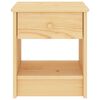 vidaXL Bedside Cabinet Light Wood 35x30x40 cm Solid Pinewood