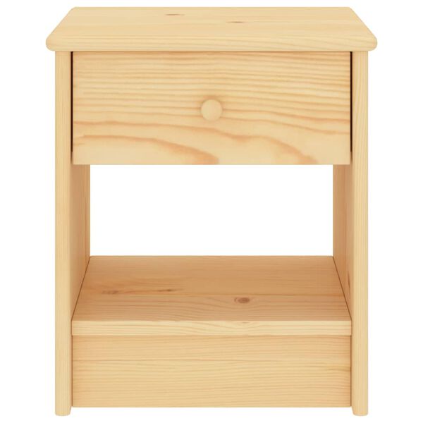 vidaXL Bedside Cabinet Light Wood 35x30x40 cm Solid Pinewood
