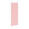 vidaXL Pleated Blind Pink 40x100 cm Fabric Width 39.4 cm Polyester