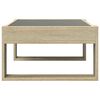 vidaXL Coffee Table with Infinity LED Sonoma Oak 70x53x30 cm