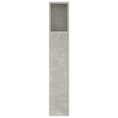vidaXL Headboard Cabinet Concrete Grey 140x18.5x104.5 cm