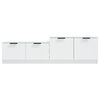 vidaXL TV Cabinet White 158.5x36x45 cm Engineered Wood