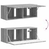 vidaXL TV Cabinet Set 4 pcs Grey Sonoma Engineered Wood