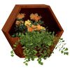 vidaXL Wall Planters 2 pcs Rusty Corten Steel 30x10x25 cm