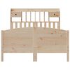 vidaXL Bookcase Bed without Mattress 150x200 cm King Size Solid Wood Pine