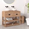 vidaXL Bathroom Cabinet 90x45x75 cm Solid Wood Teak