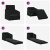 vidaXL Folding Sofa Bed Black 65 x 80 x 83 cm Velvet