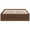vidaXL Bed Frame without Mattress Brown Oak 135x190 cm Double Double