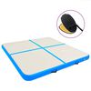 vidaXL Inflatable Gymnastics Mat with Pump 200x200x10 cm PVC Blue