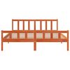 vidaXL Bed Frame without Mattress Wax Brown 180x200 cm Super King Solid Wood Pine