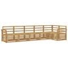 vidaXL Outdoor Sofa Set 6 pcs White Solid Acacia Wood