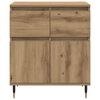 vidaXL Sideboard Artisan Oak 60 x 35 x 70 cm Engineered Wood and Iron