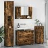 vidaXL Bathroom Furniture Set with Drawer with Shelf 4 pcs Smoked Oak