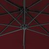 vidaXL Cantilever Garden Parasol with Steel Pole 250x250 cm Wine Red