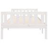 vidaXL Children's Bed without Mattress White 75x190 cm Solid Wood Pine