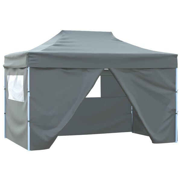 vidaXL Party Tent Folding Anthracite 280 x410 x 315 cm Oxford Fabric