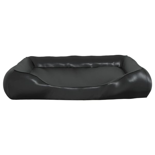 vidaXL Dog Bed Black 120x100x27 cm Faux Leather