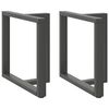 vidaXL Dining Table Legs T-Shaped&nbsp;2 pcs Anthracite 70x35x(72-73) cm Steel