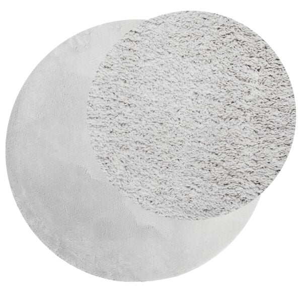 vidaXL Rug HUARTE Short Pile Soft and Washable Grey &Oslash; 200 cm