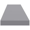 vidaXL Floating Wall Shelves 4 pcs Grey 120x23.5x3.8 cm MDF