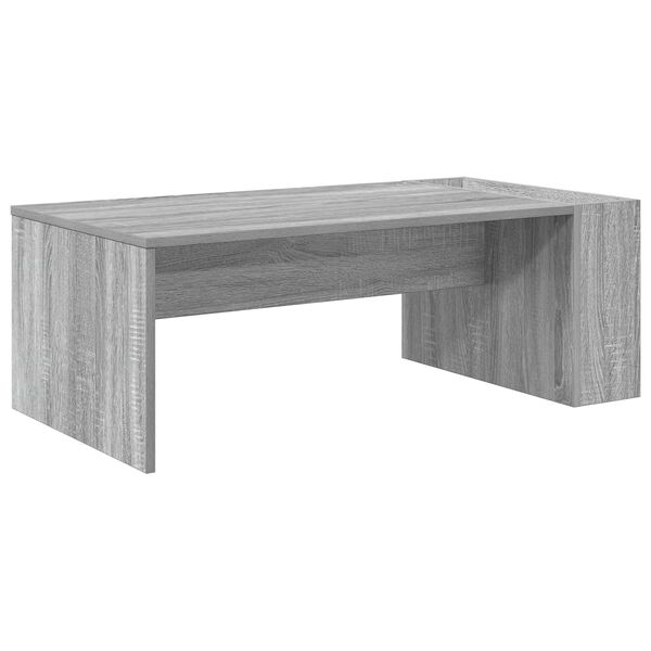 vidaXL Coffee Table Grey Sonoma 95 x 50 x 34 cm Engineered Wood