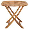 vidaXL Garden Table 160x85x75 cm Solid Acacia Wood