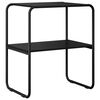 vidaXL Console Table Black Oak 60 x 42.5 x 70 cm Engineered Wood