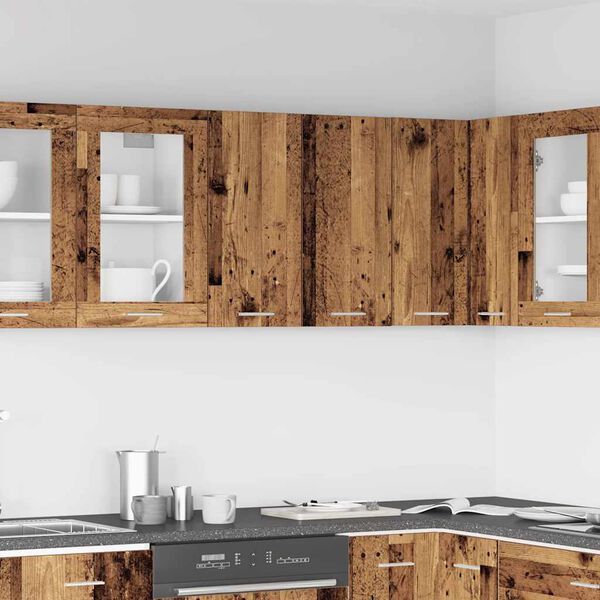 vidaXL Kitchen Wall Cabinet Lyon&nbsp;Old Wood&nbsp;60x31x60 cm Engineered Wood