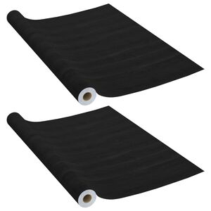 vidaXL Self-adhesive Door Films 2 pcs Dark Wood 210x90 cm PVC
