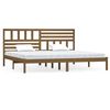vidaXL Bed Frame without Mattress Honey Brown Solid Wood Pine 200x200 cm