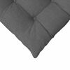 vidaXL Seat Cushions 2 pcs Dark Grey 40 x 40 x 6 cm Fabric