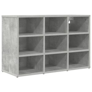vidaXL Shoe Cabinet Concrete grey 77.5 x 30 x 51 cm Engineered Wood
