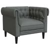 vidaXL Living Room Couch 3 pcs Dark Grey Fabric