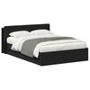vidaXL Bed Frame with Storage Black 160 x 200 cm Engineered Wood