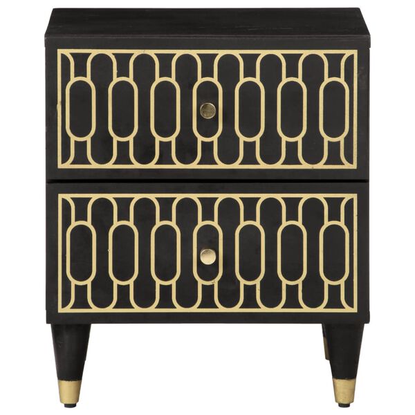 vidaXL Bedside Cabinet 40x33x46 cm Solid Wood Mango