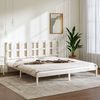 vidaXL Bed Frame without Mattress White 200x200 cm Solid Wood Pine