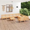 vidaXL 10 Piece Garden Lounge Set Solid Wood Pine