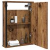 vidaXL Bathroom Mirror Cabinet Old Wood 42x12x60 cm Engineered Wood