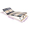 vidaXL Slatted Bed Base Brown 90 x 190 cm Solid Beech Wood