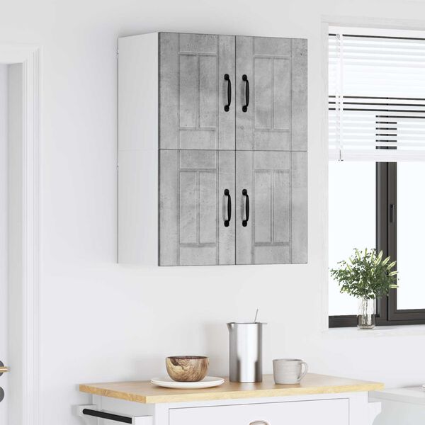 vidaXL Kitchen Wall Cabinets 2 pcs Concrete Grey 60 x 31 x 40 cm