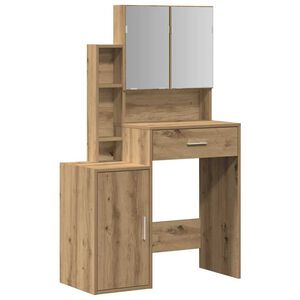 vidaXL Dressing Table Artisan Oak 80 x 35 x 132 cm Engineered Wood