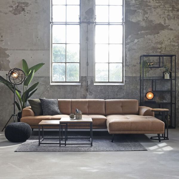 LABEL51 2 Piece Coffee Table Set Couple Wood/Black