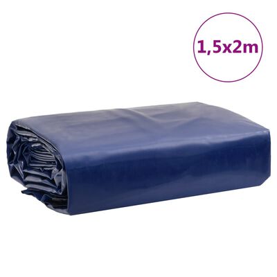 vidaXL Tarpaulin Blue 1.5x2 m 650 g/m²