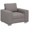 vidaXL Sofa 3 pcs Taupe Fabric