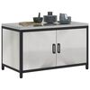 vidaXL Kitchen Storage with Shelf Silver 90 x 50 x 53 cm Steel