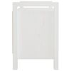 vidaXL Hall Bench White 80x40x60 cm Solid Wood Pine