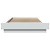 vidaXL Bed Frame with LED Lights without Mattress White 75x190cm