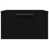 vidaXL Wall-mounted Bedside Cabinets 2 pcs Black 34x30x20 cm