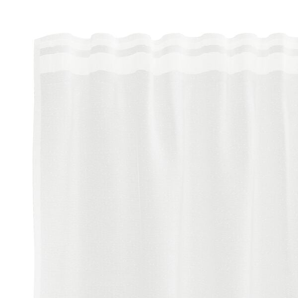 vidaXL Lace Curtain with Curtains Floral White 100 x 150 cm Polyester